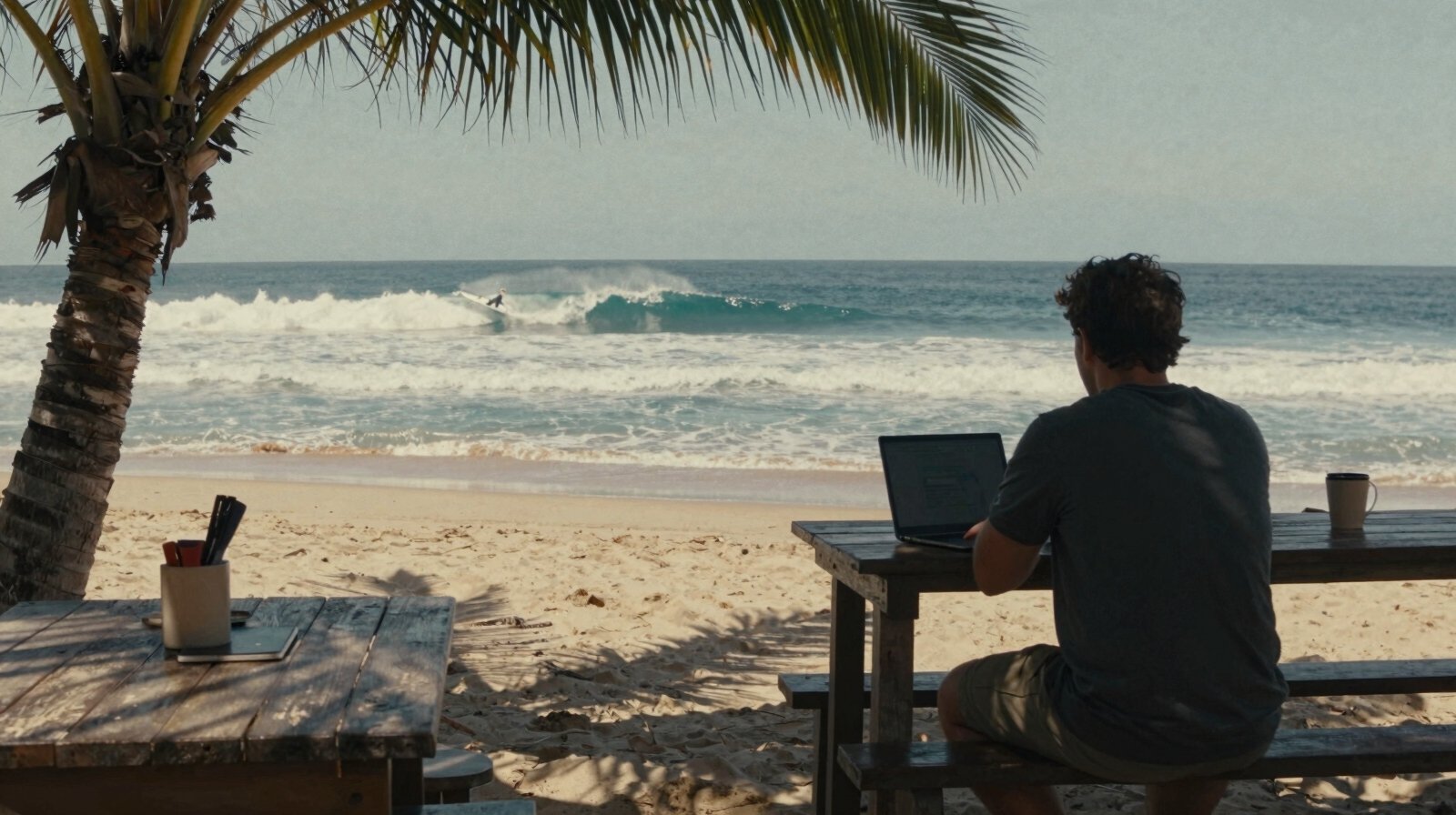 beachfront remote work paradise