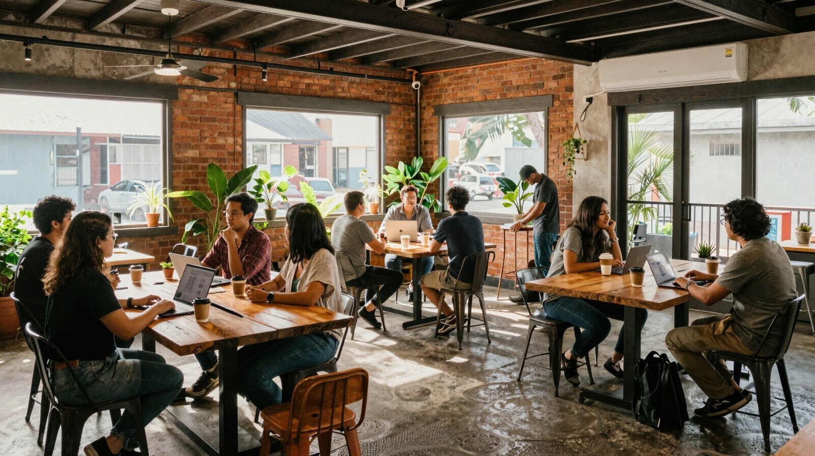 industrial coworking with inspiration