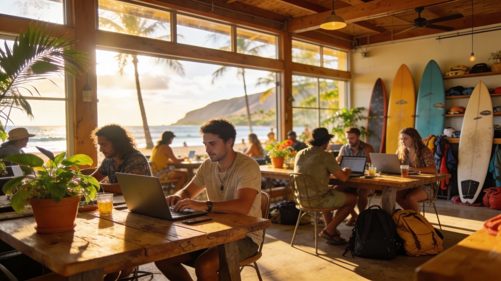 work friendly cafes oahu